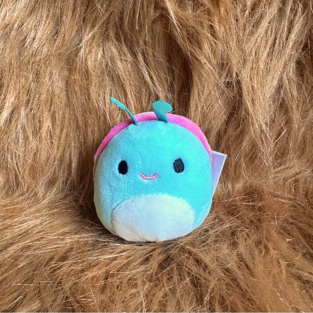 Squishmallows Snail Rainbow Tie Dye Plush Micromallow